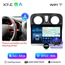 Load image into Gallery viewer, Junsun 11.5&quot; QLED 2K Car Radio Android 13 Wireless CarPlayAuto For Renault Logan Sandero2014-2019 Intelligent Systems Multimedia
