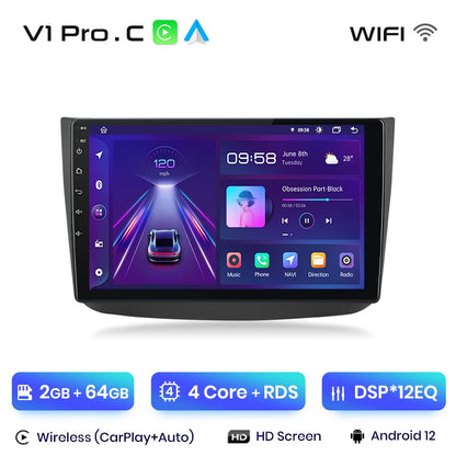 Radio Junsun Android Auto para Mercedes-Benz Vito 2 W639 Viano 2 (2003-2015), Carplay 4G, GPS, 2 DIN 