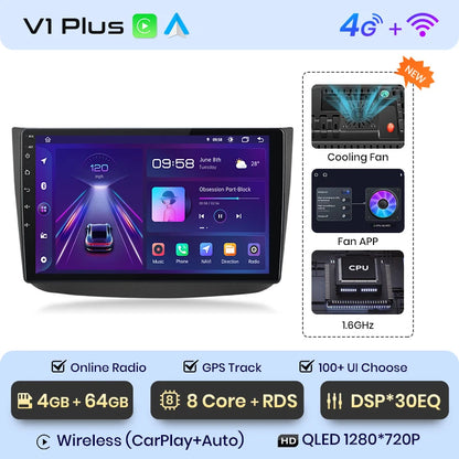 Radio Junsun Android Auto para Mercedes-Benz Vito 2 W639 Viano 2 (2003-2015), Carplay 4G, GPS, 2 DIN 