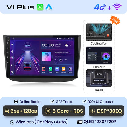 Radio Junsun Android Auto para Mercedes-Benz Vito 2 W639 Viano 2 (2003-2015), Carplay 4G, GPS, 2 DIN 