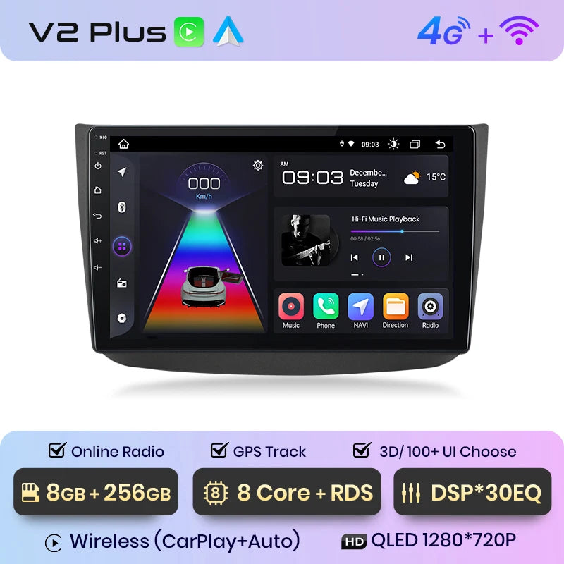 Radio Junsun Android Auto para Mercedes-Benz Vito 2 W639 Viano 2 (2003-2015), Carplay 4G, GPS, 2 DIN 