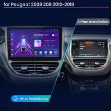 Radio Junsun para Peugeot 2008, 208, 2012-2018, inalámbrica, CarPlay, Android Auto, sistema inteligente, 2 DIN, DVD. 