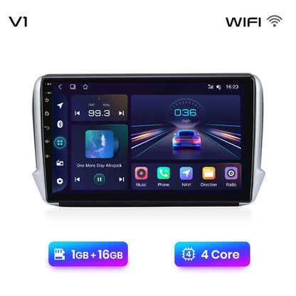 Radio Junsun para Peugeot 2008, 208, 2012-2018, inalámbrica, CarPlay, Android Auto, sistema inteligente, 2 DIN, DVD. 