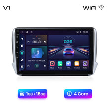 Load image into Gallery viewer, Junsun Car Radio For Peugeot 2008 208 2012 - 2018 wireless CarPlay Android Auto car intelligent systems No 2 din 2din DVD
