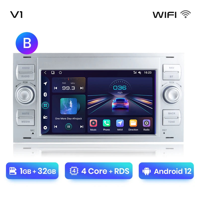 Junsun CarPlay Android Autoradio für Ford Focus Mondeo Fiesta Transit Kuga C-Max S-Max Galaxy GPS Auto Multimedia 2din Autoradio 