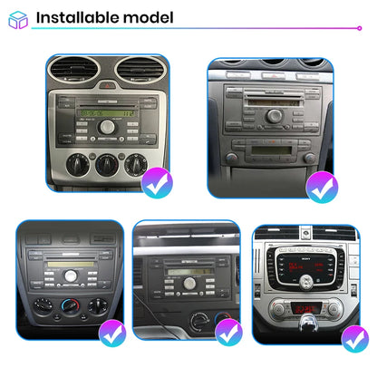 Junsun CarPlay Android Autoradio für Ford Focus Mondeo Fiesta Transit Kuga C-Max S-Max Galaxy GPS Auto Multimedia 2din Autoradio 