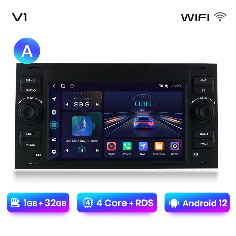 Junsun CarPlay Android Autoradio für Ford Focus Mondeo Fiesta Transit Kuga C-Max S-Max Galaxy GPS Auto Multimedia 2din Autoradio 