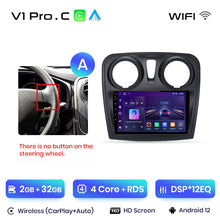 Load image into Gallery viewer, Junsun V1 AI Voice Android Auto Radio For Renault Logan 2 Sandero 2014-2019 Wireless CarPlay Car Multimedia GPS 2din autoradio
