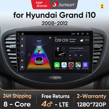 Junsun V1 AI Voice Wireless CarPlay Android Auto Radio For Hyundai Grand i10 2008-2012 4G Car Multimedia GPS 2din autoradio