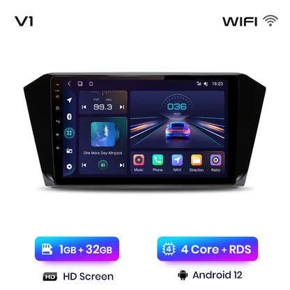Junsun V1 AI Voice Wireless CarPlay Android Auto Radio para VW Volkswagen Passat B8 2015-2020 4G Car Multimedia GPS 2din autoradi 