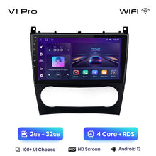 Load image into Gallery viewer, Junsun V1 AI Voice Wireless CarPlay Android Auto Radio for Benz C Class W203 2005-2009 Car Multimedia GPS 2din autoradio
