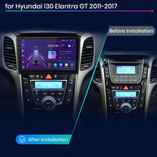 Radio de coche Junsun V1 con CarPlay inalámbrico y Android Auto para Hyundai I30 Elantra GT 2011-2017 con sistemas inteligentes para coche. 