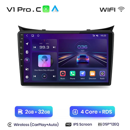 Junsun V1 Wireless CarPlay Android Auto Car Radio for Hyundai I30 Elantra GT 2011-2017 Car Intelligent Systems Smart Autoradio