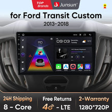 Junsun V1 - Radio inalámbrica con CarPlay y Android para Ford Transit Custom Tourneo 2013-2021, 4G, GPS, 2DIN 