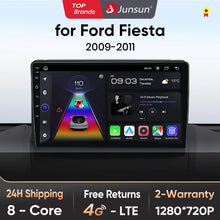 Junsun V1 - Radio inalámbrica con CarPlay y Android para Ford Fiesta MK7 (2009-2017), GPS, 2DIN 