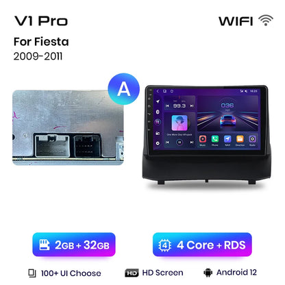 Junsun V1 Wireless CarPlay Android Auto Radio for Ford Fiesta MK7 2009-2017 Car Multimedia GPS 2din autoradio