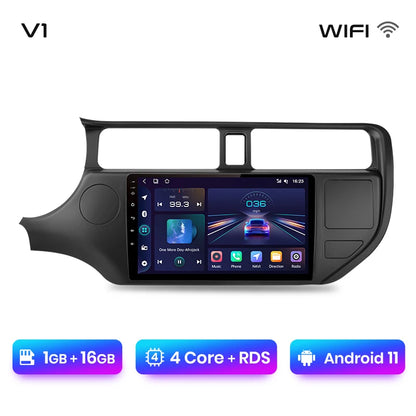 Junsun V1plus AI Voice 2 DIN Android Auto Radio para KIA RIO 2011-2015 Carplay Car Multimedia GPS 2 DIN autorradio 