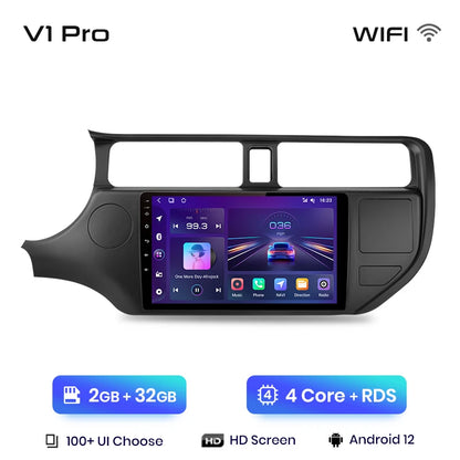 Junsun V1plus AI Voice 2 DIN Android Auto Radio para KIA RIO 2011-2015 Carplay Car Multimedia GPS 2 DIN autorradio 