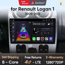 Junsun V1pro 2 DIN Android Auto Radio para Renault Logan 1 Sandero 2009-2013 Dacia Duster Carplay 4G Car Multimedia GPS Autoradio 