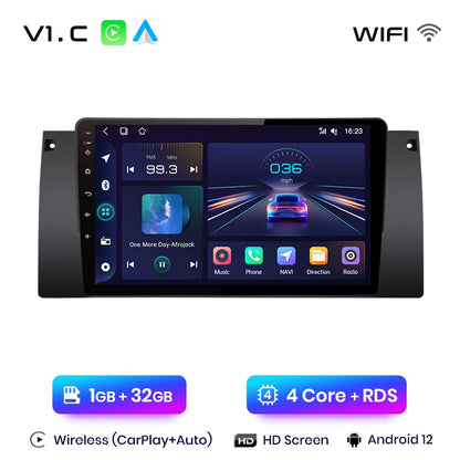 Junsun V1pro AI Voice 2 DIN Android Auto Radio para BMW 5 E39 1995-2003 E53 X5 M5 Carplay 4G Car Multimedia GPS 2 DIN Autoradio 