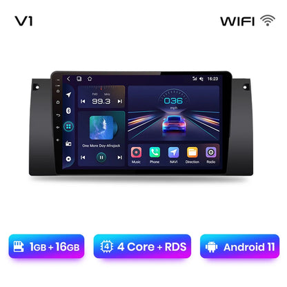Junsun V1pro AI Voice 2 DIN Android Auto Radio para BMW 5 E39 1995-2003 E53 X5 M5 Carplay 4G Car Multimedia GPS 2 DIN Autoradio 