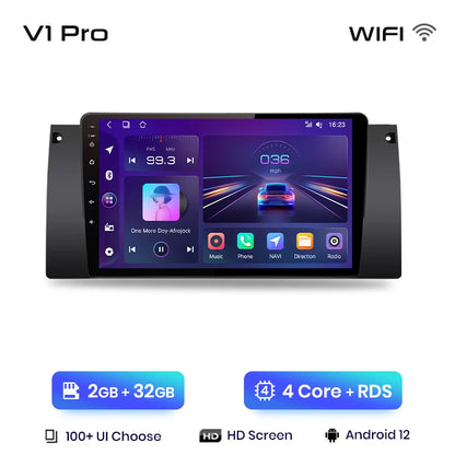 Junsun V1pro AI Voice 2 DIN Android Auto Radio para BMW 5 E39 1995-2003 E53 X5 M5 Carplay 4G Car Multimedia GPS 2 DIN Autoradio 