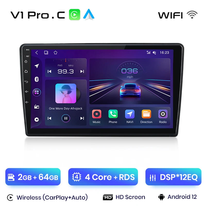 Junsun V1pro AI Stimme 2 din Android Auto Radio Für Ford C-MAX 2003 - 2010 Carplay 4G Auto Multimedia GPS 2din autoradio 