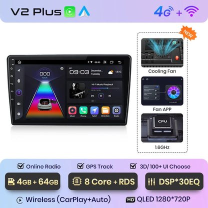 Junsun V1pro AI Stimme 2 din Android Auto Radio Für Ford C-MAX 2003 - 2010 Carplay 4G Auto Multimedia GPS 2din autoradio 