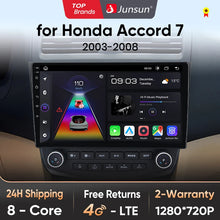 Junsun V1pro AI Voice 2 DIN Android Auto Radio para Honda Accord 7 2003-2008 Carplay 4G Car Multimedia GPS 2 DIN Autoradio 