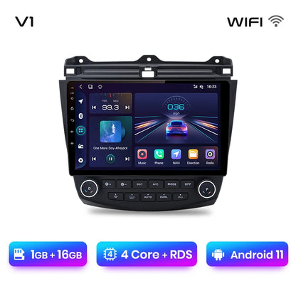 Junsun V1pro AI Voice 2 DIN Android Auto Radio para Honda Accord 7 2003-2008 Carplay 4G Car Multimedia GPS 2 DIN Autoradio 