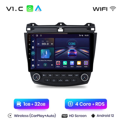 Junsun V1pro AI Voice 2 DIN Android Auto Radio para Honda Accord 7 2003-2008 Carplay 4G Car Multimedia GPS 2 DIN Autoradio 