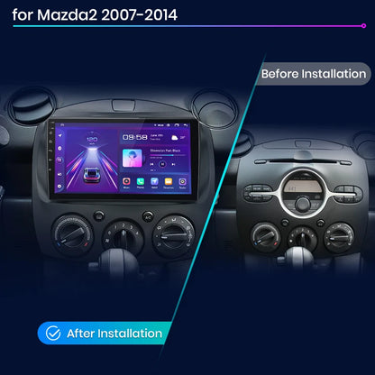 Junsun V1pro AI voz 2 din Android Auto Radio para MAZDA 2 Mazda2 2007-2014 Carplay 4G coche Multimedia GPS 2din autoradio 