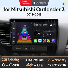 Junsun V1pro AI Voice 2 DIN Android Auto Radio para Mitsubishi Outlander 3 GF0W GG0W 2012-2018 Carplay Autoradio multimedia para coche 