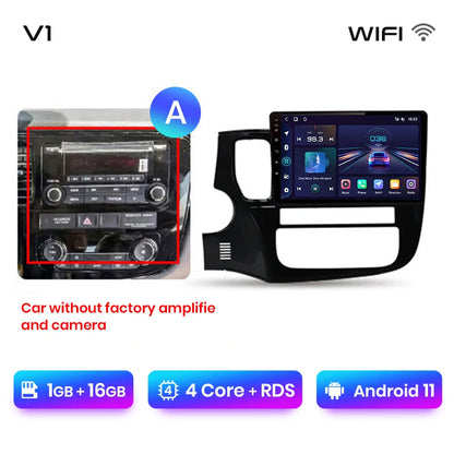 Junsun V1pro AI Voice 2 DIN Android Auto Radio para Mitsubishi Outlander 3 GF0W GG0W 2012-2018 Carplay Autoradio multimedia para coche 