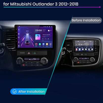 Junsun V1pro AI Voice 2 DIN Android Auto Radio para Mitsubishi Outlander 3 GF0W GG0W 2012-2018 Carplay Autoradio multimedia para coche 