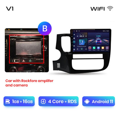 Junsun V1pro AI Voice 2 DIN Android Auto Radio para Mitsubishi Outlander 3 GF0W GG0W 2012-2018 Carplay Autoradio multimedia para coche 
