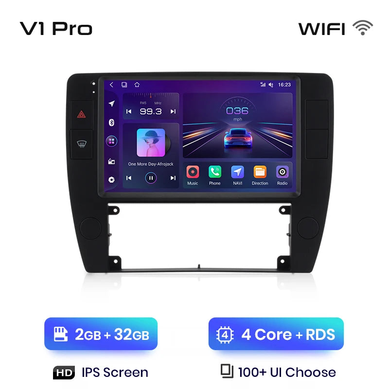 Junsun V1pro AI Stimme 2 din Android Auto Radio Für Passat B5 2000 2001 2002 - 2005 Carplay 4G Auto Multimedia GPS 2din autoradio 