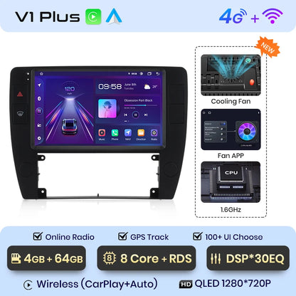 Junsun V1pro AI Stimme 2 din Android Auto Radio Für Passat B5 2000 2001 2002 - 2005 Carplay 4G Auto Multimedia GPS 2din autoradio 