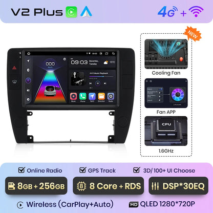Junsun V1pro AI Stimme 2 din Android Auto Radio Für Passat B5 2000 2001 2002 - 2005 Carplay 4G Auto Multimedia GPS 2din autoradio 