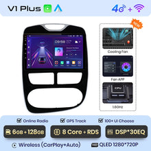 Load image into Gallery viewer, Junsun V1pro AI Voice 2 din Android Auto Radio For Renault Clio 4 ZOE 2012-2016 Carplay 4G Car Multimedia GPS 2din autoradio
