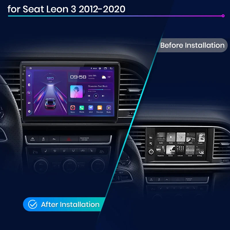 Radio Junsun V1pro Android Auto para Seat Leon MK3 2012-2020 con Carplay inalámbrico 4G, GPS, 2DIN 