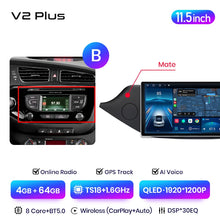 Load image into Gallery viewer, Junsun V3 Plus 2K Android 13 Wireless CarPlay Android Auto Car Intelligent Systems for KIA CEED JD Cee&#39;d 2012-2018 Autoradio
