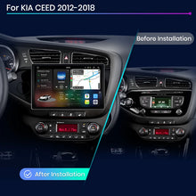 Junsun V3 Plus 2K Android 13 CarPlay inalámbrico Android Auto Sistemas inteligentes para KIA CEED JD Cee'd 2012-2018 Autoradio