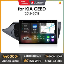 Load image into Gallery viewer, Junsun V3 Plus 2K Android 13 Wireless CarPlay Android Auto Car Intelligent Systems for KIA CEED JD Cee&#39;d 2012-2018 Autoradio

