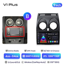 Lade das Bild in den Galerie-Viewer, Junsun V3 Plus 2K Android 13 Drahtlose CarPlay Android Auto Auto Intelligente Systeme für Nissan Qashqai J10 2006 - 2013 Autoradio 

