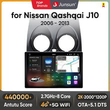 Lade das Bild in den Galerie-Viewer, Junsun V3 Plus 2K Android 13 Drahtlose CarPlay Android Auto Auto Intelligente Systeme für Nissan Qashqai J10 2006 - 2013 Autoradio 
