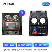 Lade das Bild in den Galerie-Viewer, Junsun V3 Plus 2K Android 13 Drahtlose CarPlay Android Auto Auto Intelligente Systeme für Nissan Qashqai J10 2006 - 2013 Autoradio 
