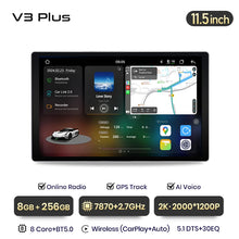 Load image into Gallery viewer, Junsun V3 Plus 2K Android 13 Wireless CarPlay Android Auto Car Intelligent Systems for Peugeot 308 308SW 408 2012-2020 Autoradio
