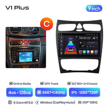 Load image into Gallery viewer, Junsun V3 Plus 2K CarPlay Android Auto Car Intelligent Systems for Mercedes Benz C Class CLK Class W203 W209 S203 A209 2000-2005
