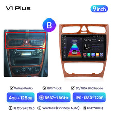 Load image into Gallery viewer, Junsun V3 Plus 2K CarPlay Android Auto Car Intelligent Systems for Mercedes Benz C Class CLK Class W203 W209 S203 A209 2000-2005
